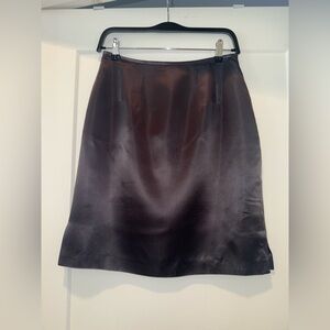 Charter Club Silk Black Pencil Skirt